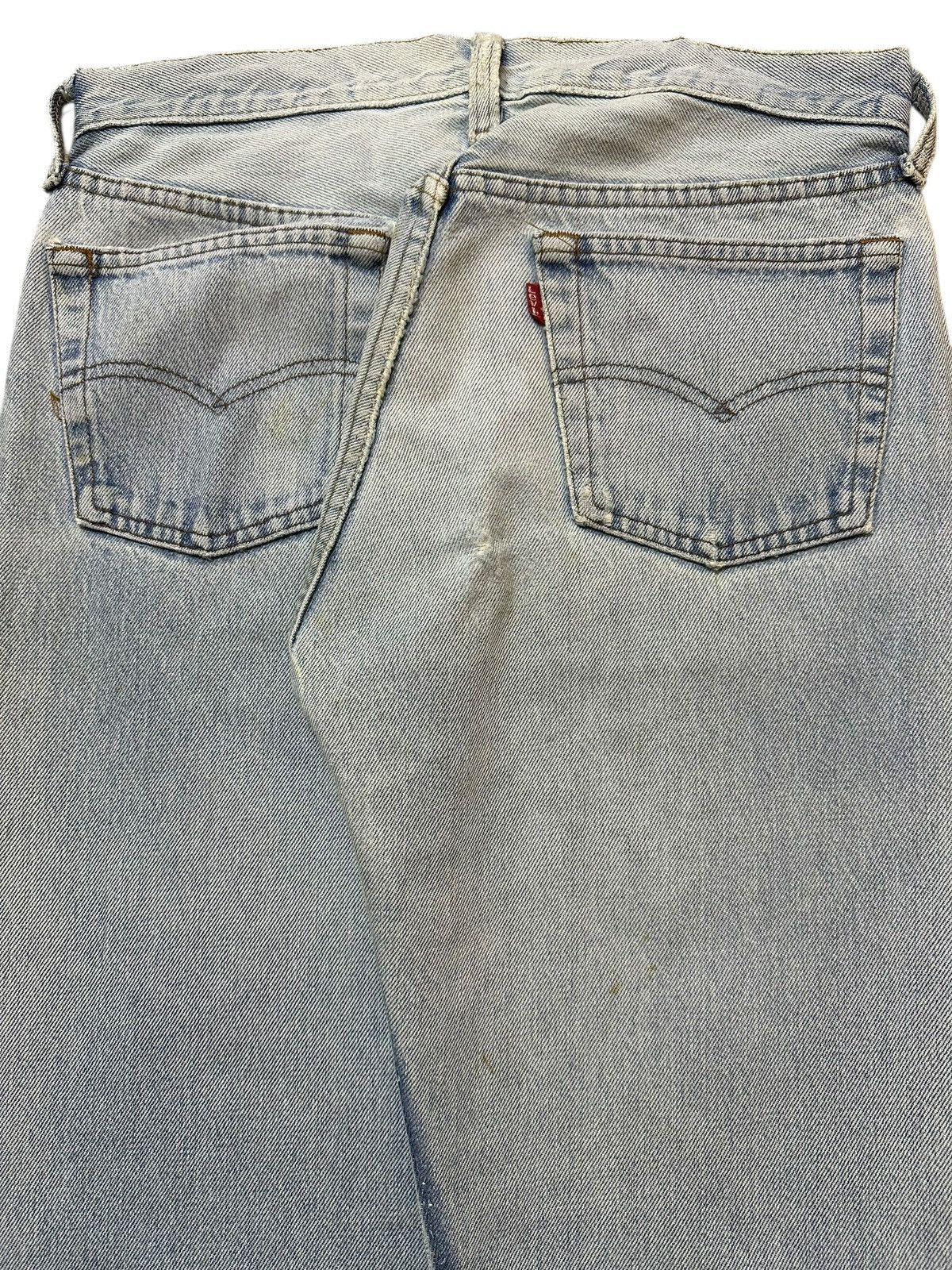 Levi's Vintage Levis Blue Light Wash Distressed Style Jeans Size US 28 / EU 44 - 6 Thumbnail