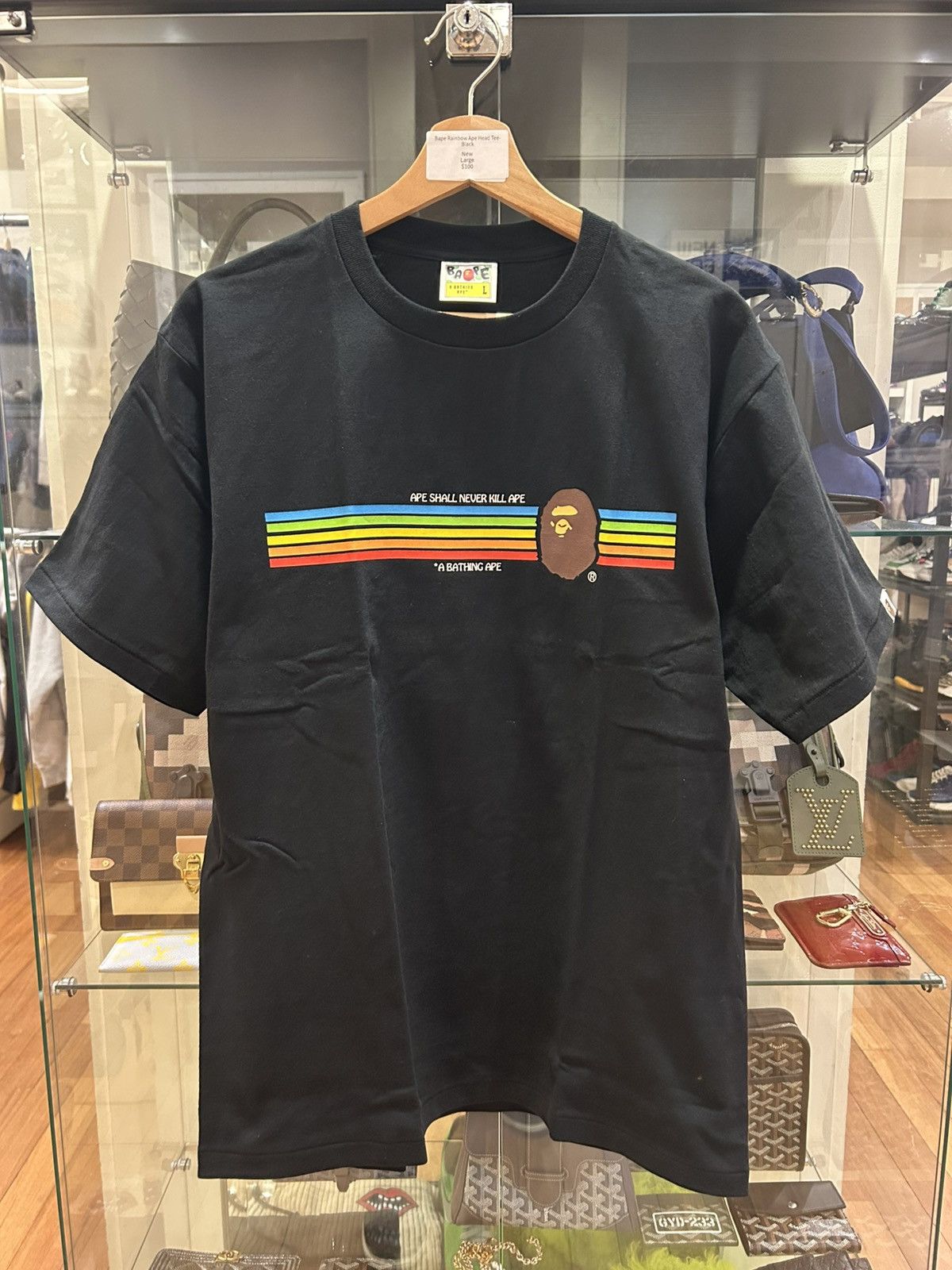 Bape Bape Rainbow Ape Head Tee Size US L / EU 52-54 / 3 - 1 Thumbnail