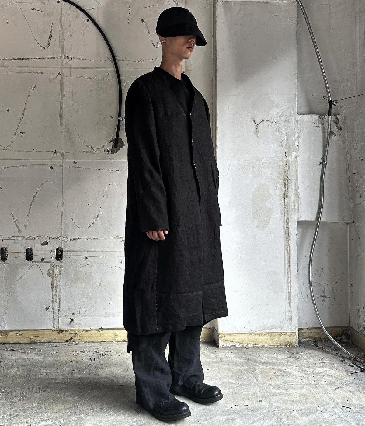Other San 2024SS Single Breasted Waxed Cotton Long Coat Size US M / EU 48-50 / 2 - 12 Thumbnail