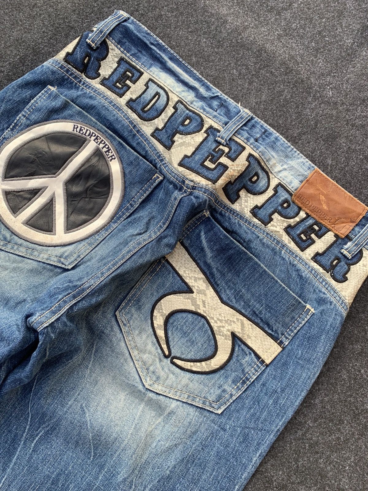 Japanese Brand Red Pepper Japan Street Denim💥 Size US 34 / EU 50 - 6 Thumbnail