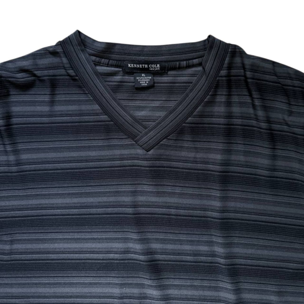 Kenneth Cole Kenneth Cole Gray Black Long-Sleeve Top | Size XL Size US XL / EU 56 / 4 - 3 Thumbnail