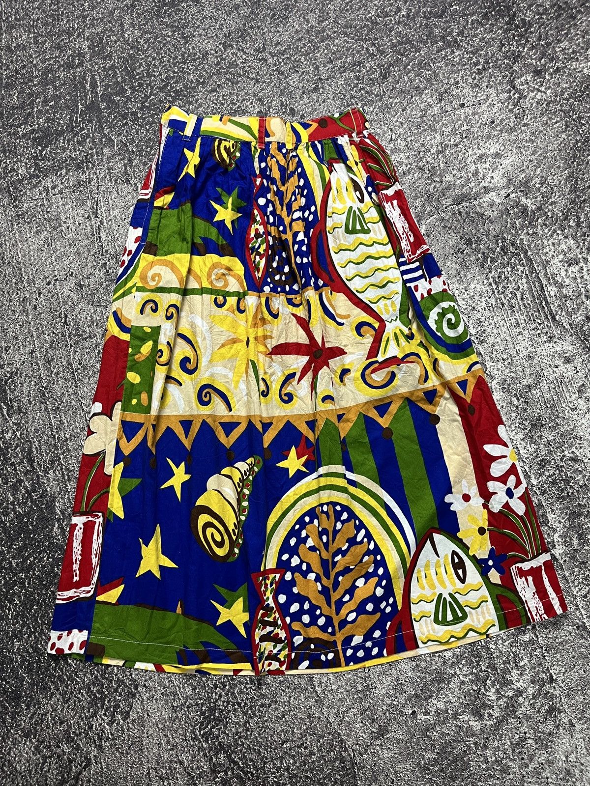 Issey Miyake 90s issey miyake maxi skirt multi collor Size 25" / US 0 / IT 36 - 9 Thumbnail
