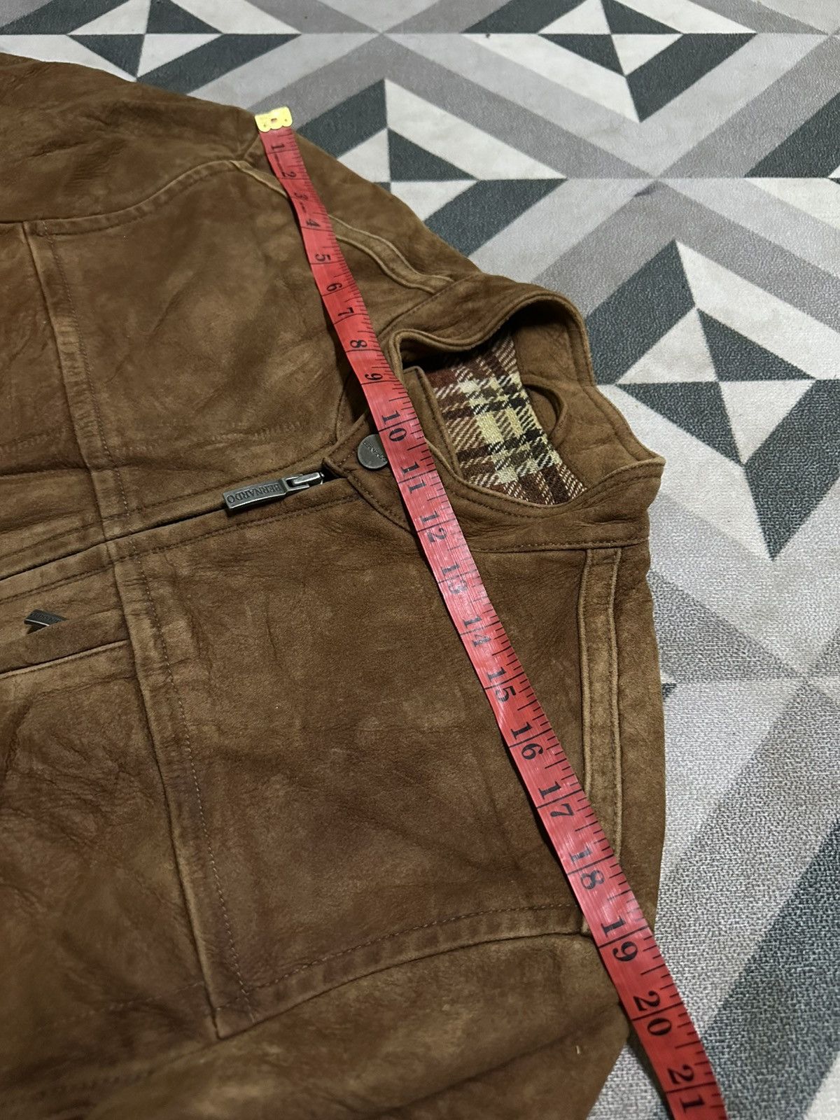 Leather Bernardo lamb leather motorcycle jacket in brown. Size US M / EU 48-50 / 2 - 15 Thumbnail