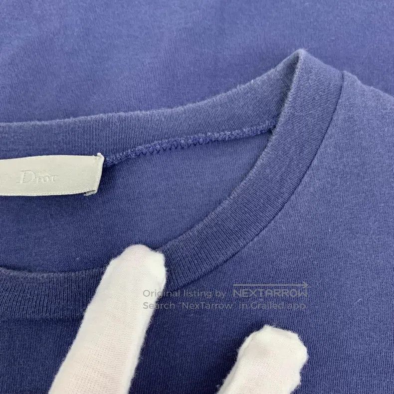 Dior Dior Dark blue logo letter embroidery cotton round-neck sh Size US XS / EU 42 / 0 - 9 Thumbnail