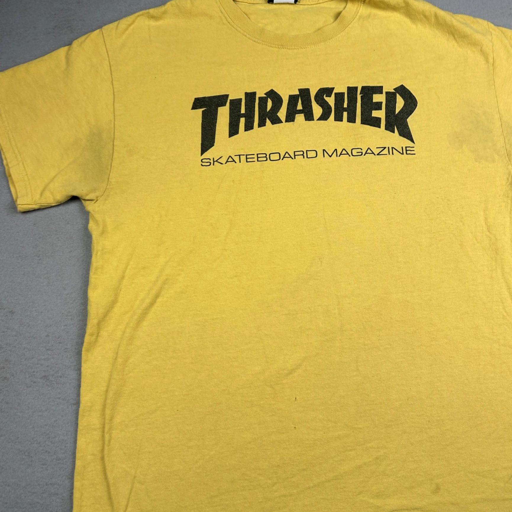 Thrasher Thrasher Shirt Mens L Yellow Graphic Print Streetwear Skate T-Shirt Crew Neck 100% Cotton, Regular Fit Size US L / EU 52-54 / 3 - 4 Thumbnail