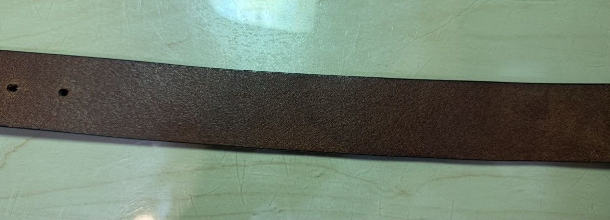 Puma Vintage PUMA Y2K Rhinestone Big Cat Buckle Leather Belt Size 34 - 12 Thumbnail