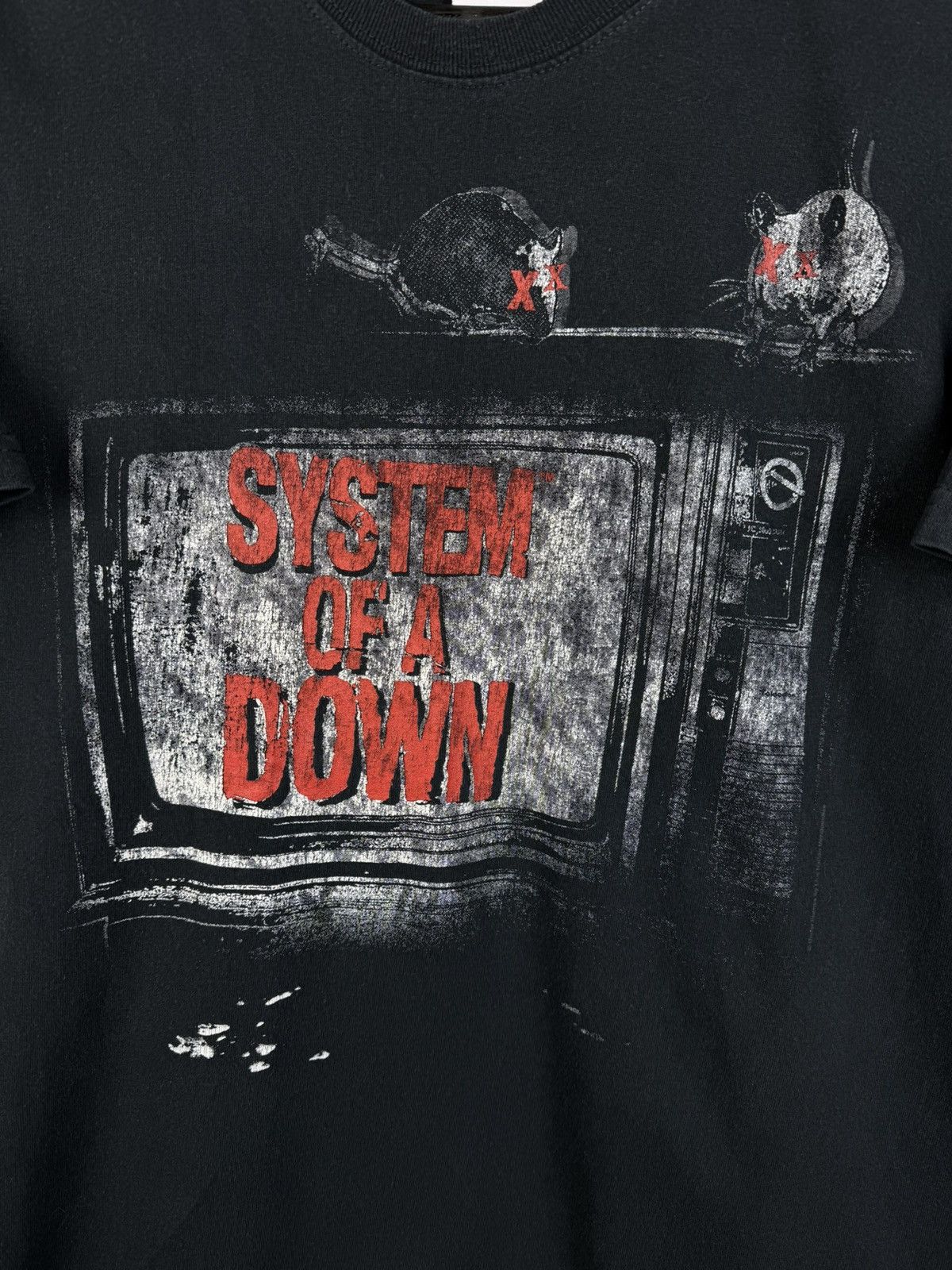 Band Tees 00s Vintage System Of A Down Rat Television Band T-Shirt Size US M / EU 48-50 / 2 - 2 Thumbnail