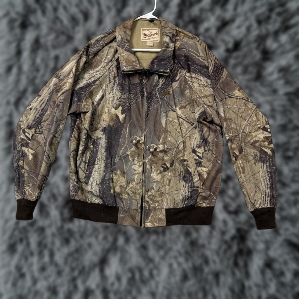 Vintage VTG Woolrich Hunting Jacket Mens L Realtree Hardwoods Camouflage Bomber USA Made Size US L / EU 52-54 / 3 - 1 Thumbnail