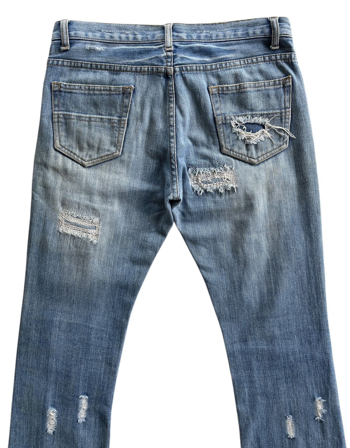 Japanese Brand Tokyo Rush Distressed Boro Flare Denim Size US 32 / EU 48 - 4 Thumbnail