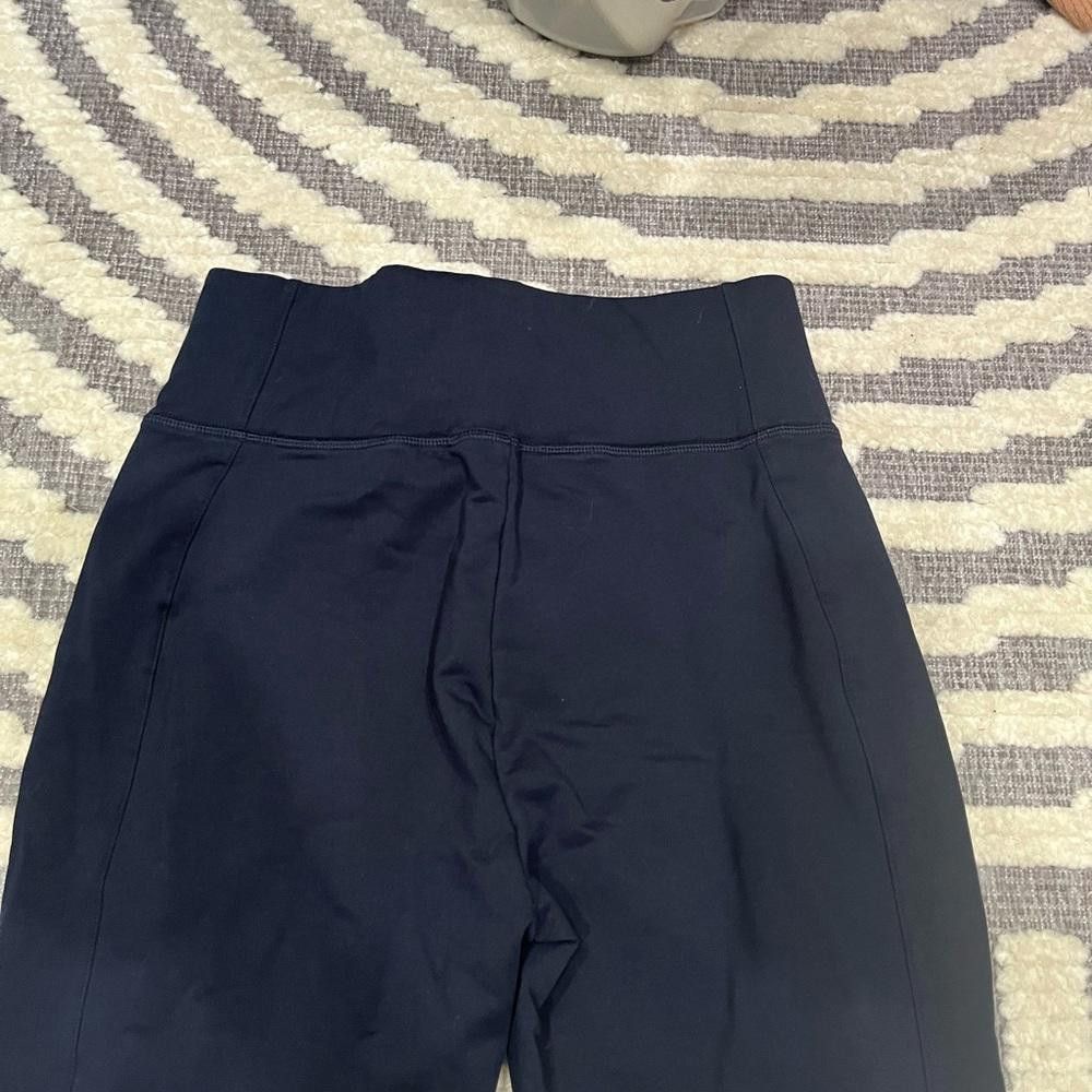 Lauren Ralph Lauren LRL Ralph Lauren Navy Silicone Red Logo Striped LEGGINGS Size 36" / US 14 / IT 50 - 7 Thumbnail