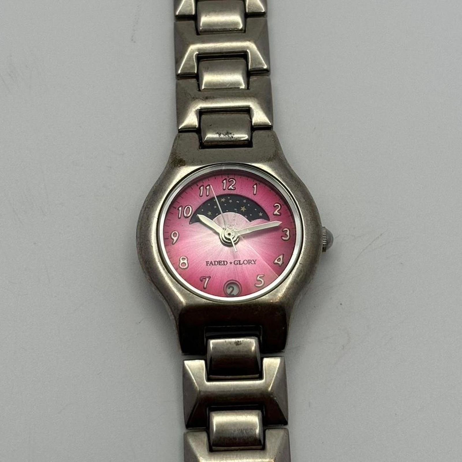 Faded Glory Pink & Silver Faded Glory Watch Size ONE SIZE - 2 Thumbnail