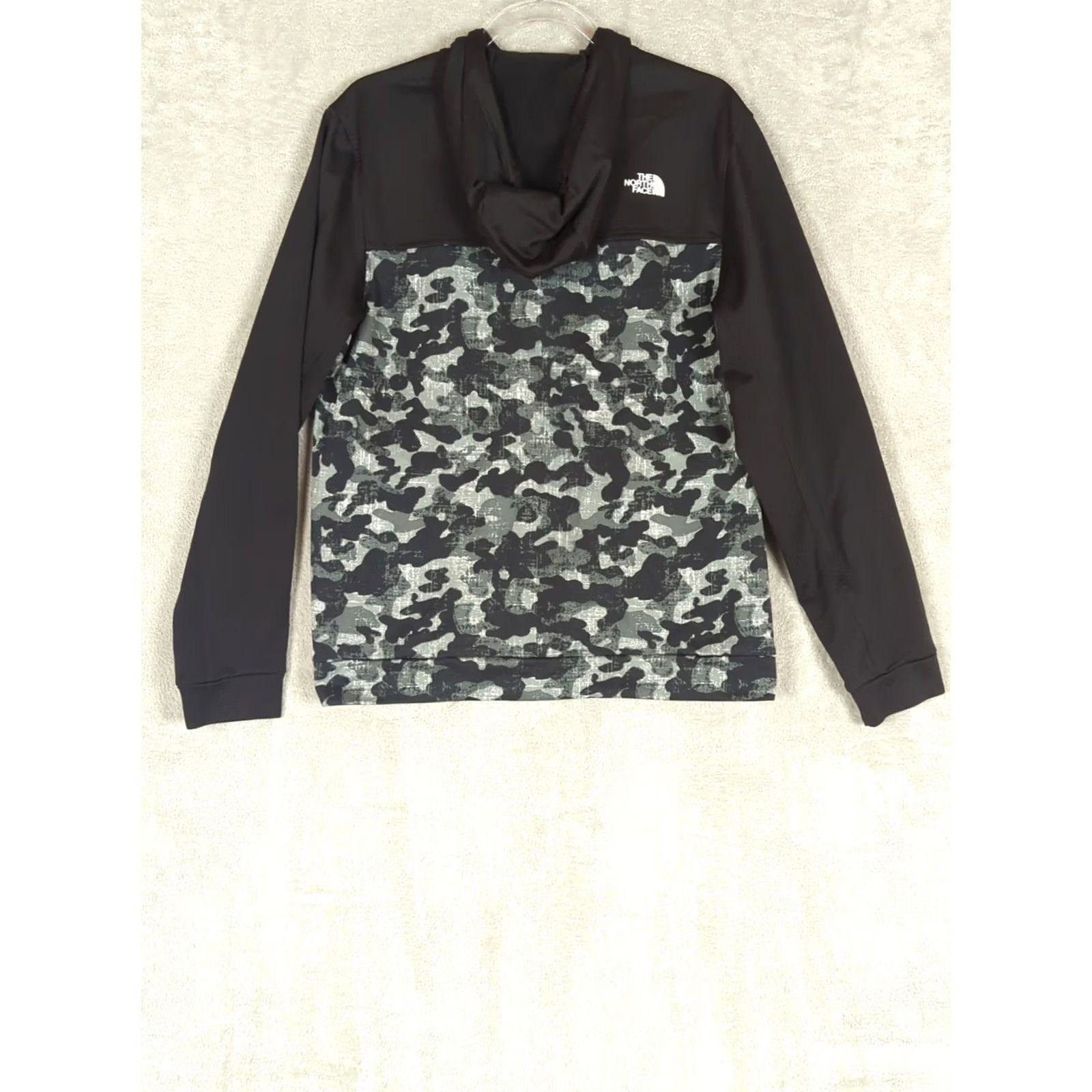 The North Face The North Face Hoodie Fleece Full Zip Men’s Medium Black Camouflage Pockets Hood Drawstring Outdoor Hiking Jacket Size US M / EU 48-50 / 2 - 5 Thumbnail