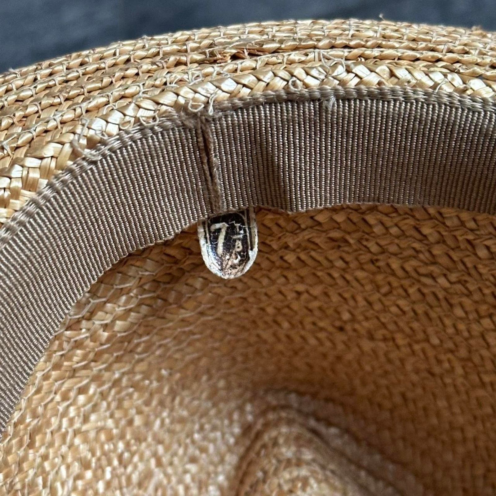 Vintage Vintage 60s Straw Shell Tourist Sun Beach Hat Cap Fedora Size ONE SIZE - 6 Thumbnail