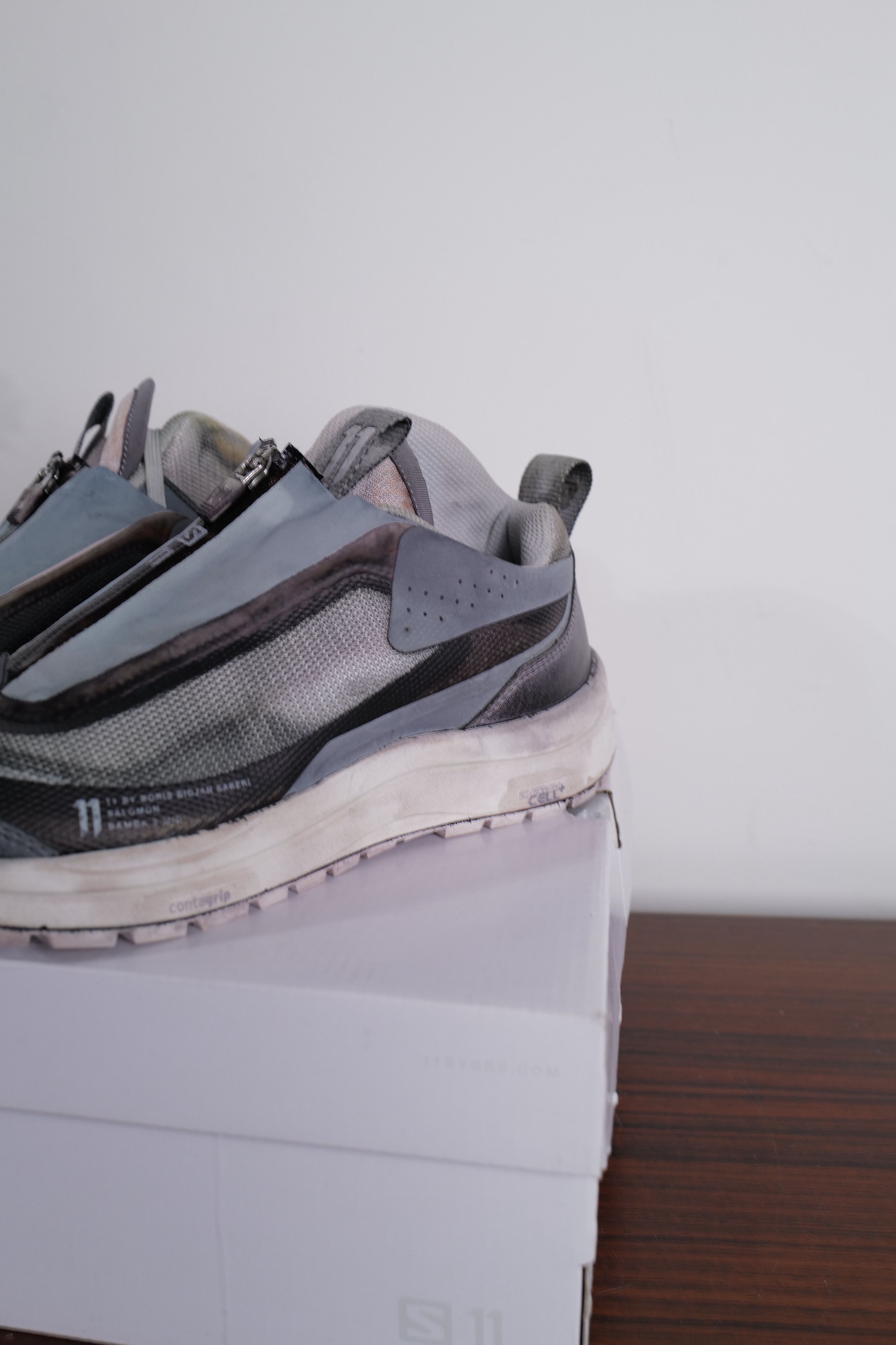 Boris Bidjan Saberi WHITE-PATINA GREY Size US 8.5 / IT 38.5 - 5 Thumbnail