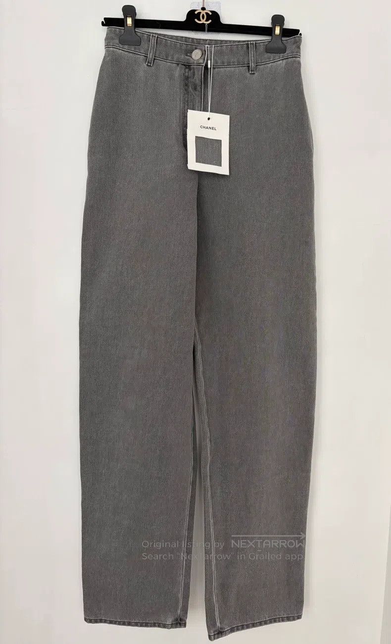 Chanel Chanel Grey jeans Size 42" / US 20 - 1 Thumbnail