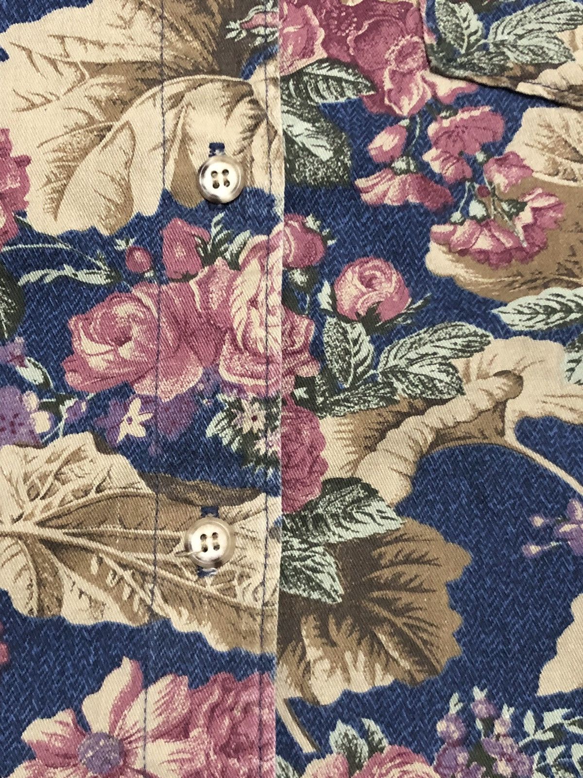 Orvis × Vintage Vtg 90s Orvis Fly Fishing Floral Button Up Size L / US 10 / IT 46 - 2 Thumbnail