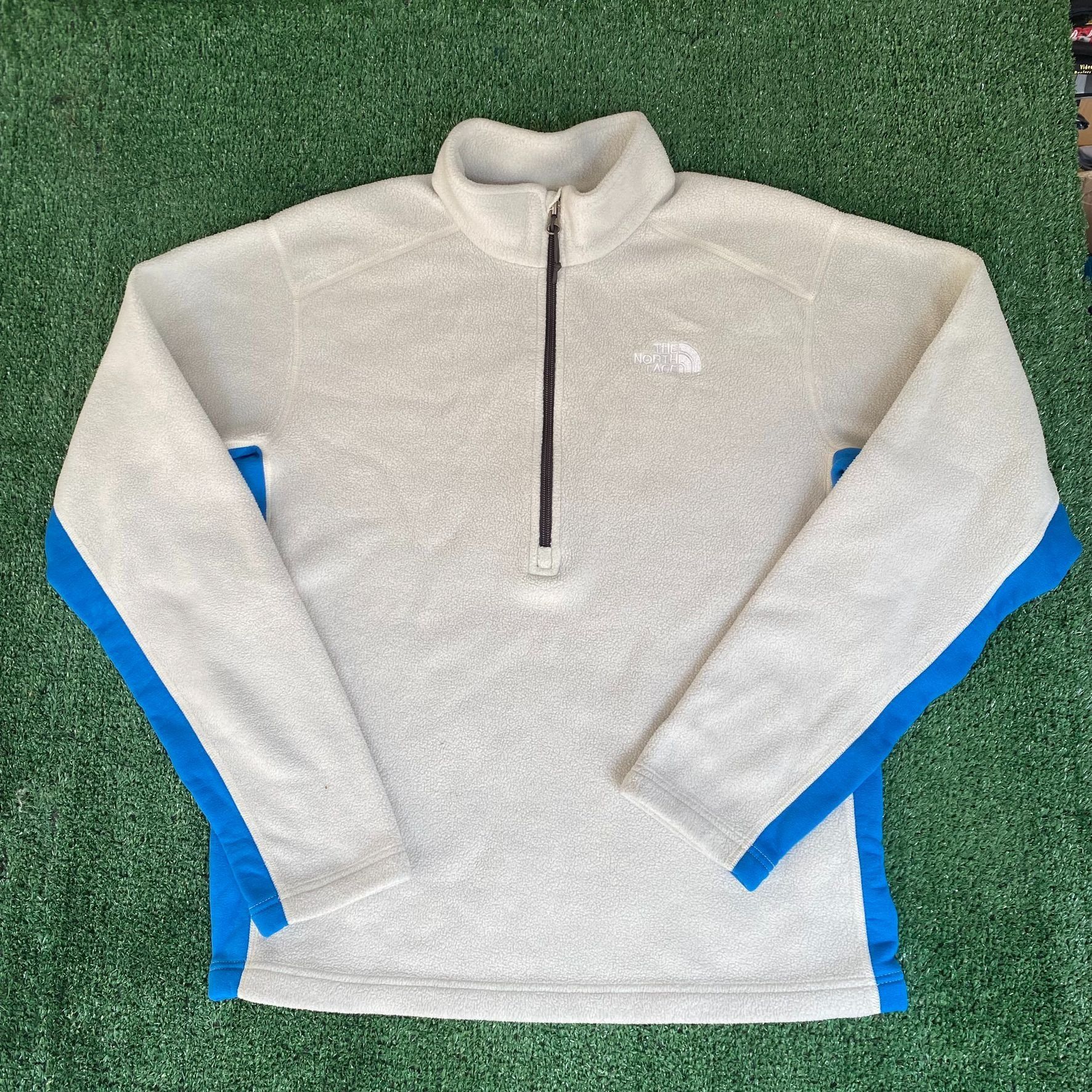 The North Face Vintage Y2K North Face Fleece Jacket Preppy TNF Logo Pullove Size US S / EU 44-46 / 1 - 1 Thumbnail