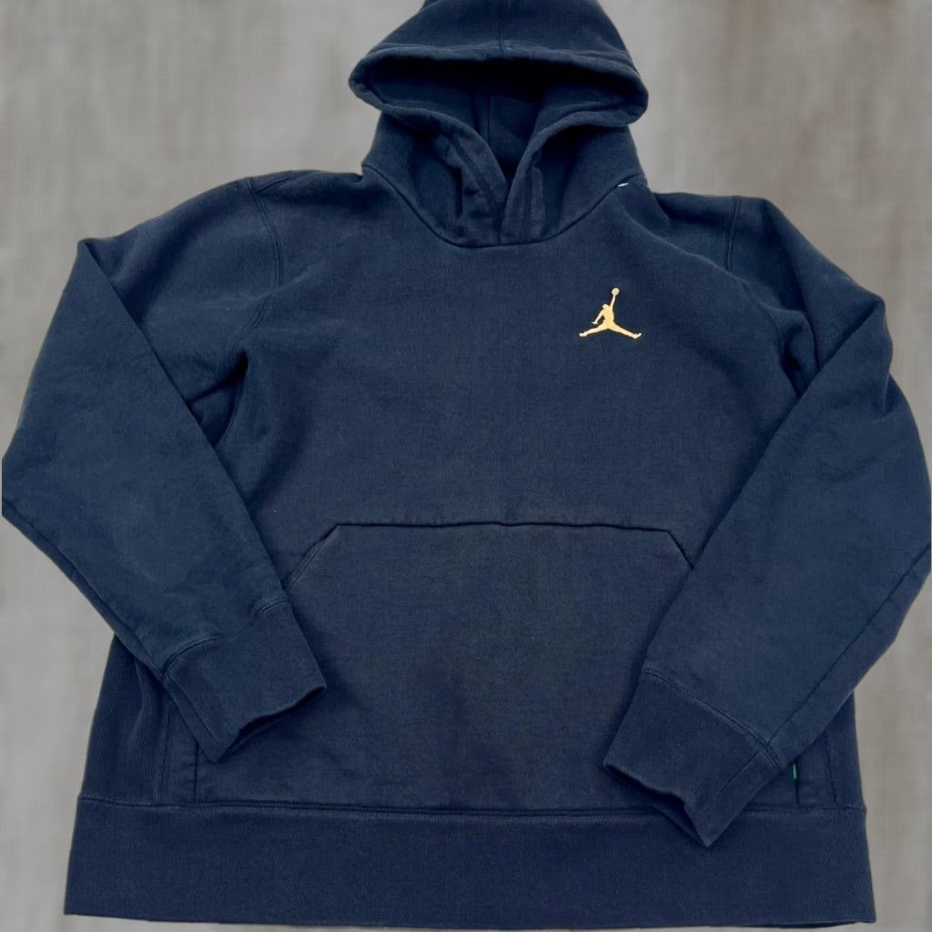 Jordan Brand Jordan Hoodie Men Large Black Gold History Month Jump Man Graphic Print Embroidered Logo Sweatshirt Size US L / EU 52-54 / 3 - 1 Thumbnail