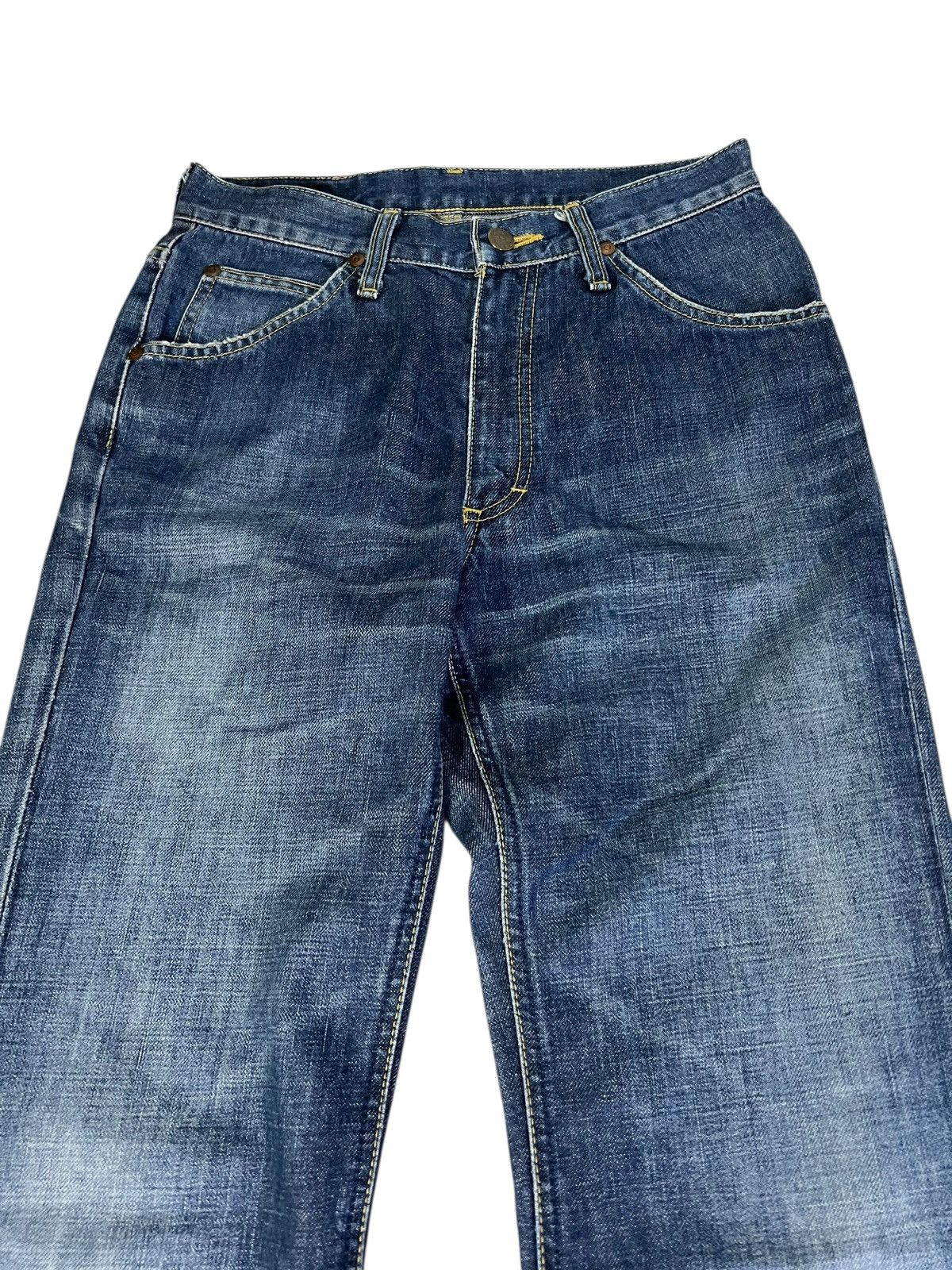 Japanese Brand Flare Lee Riders Sanforized Denim Jean Size US 27 - 3 Thumbnail