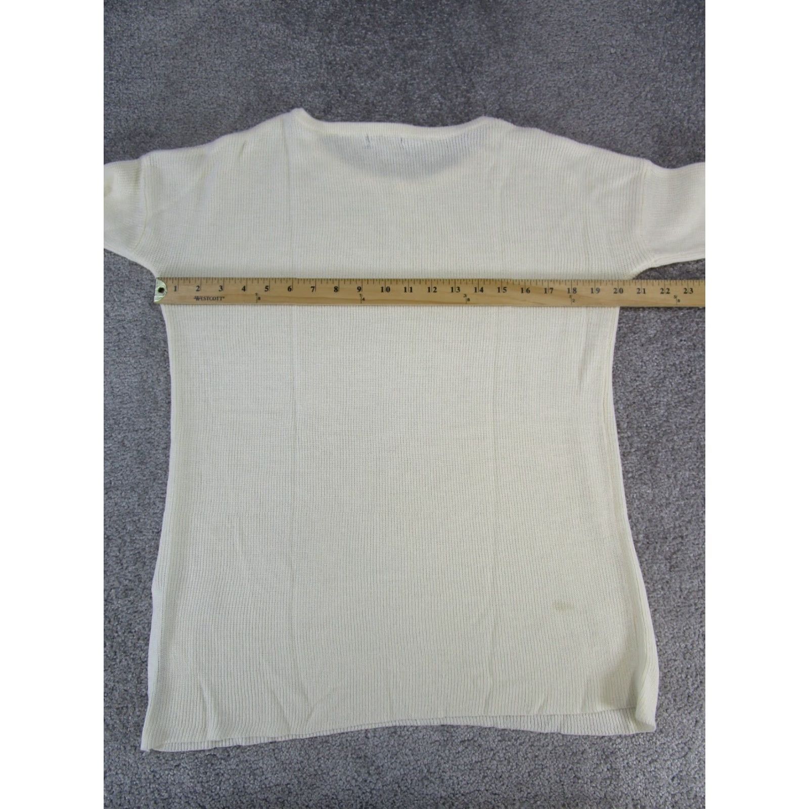 Zara VINTAGE Zara Women's Sweater Pullover Knit Long Sleeve Casual Medium Ivory 90s Size M / US 6-8 / IT 42-44 - 4 Thumbnail