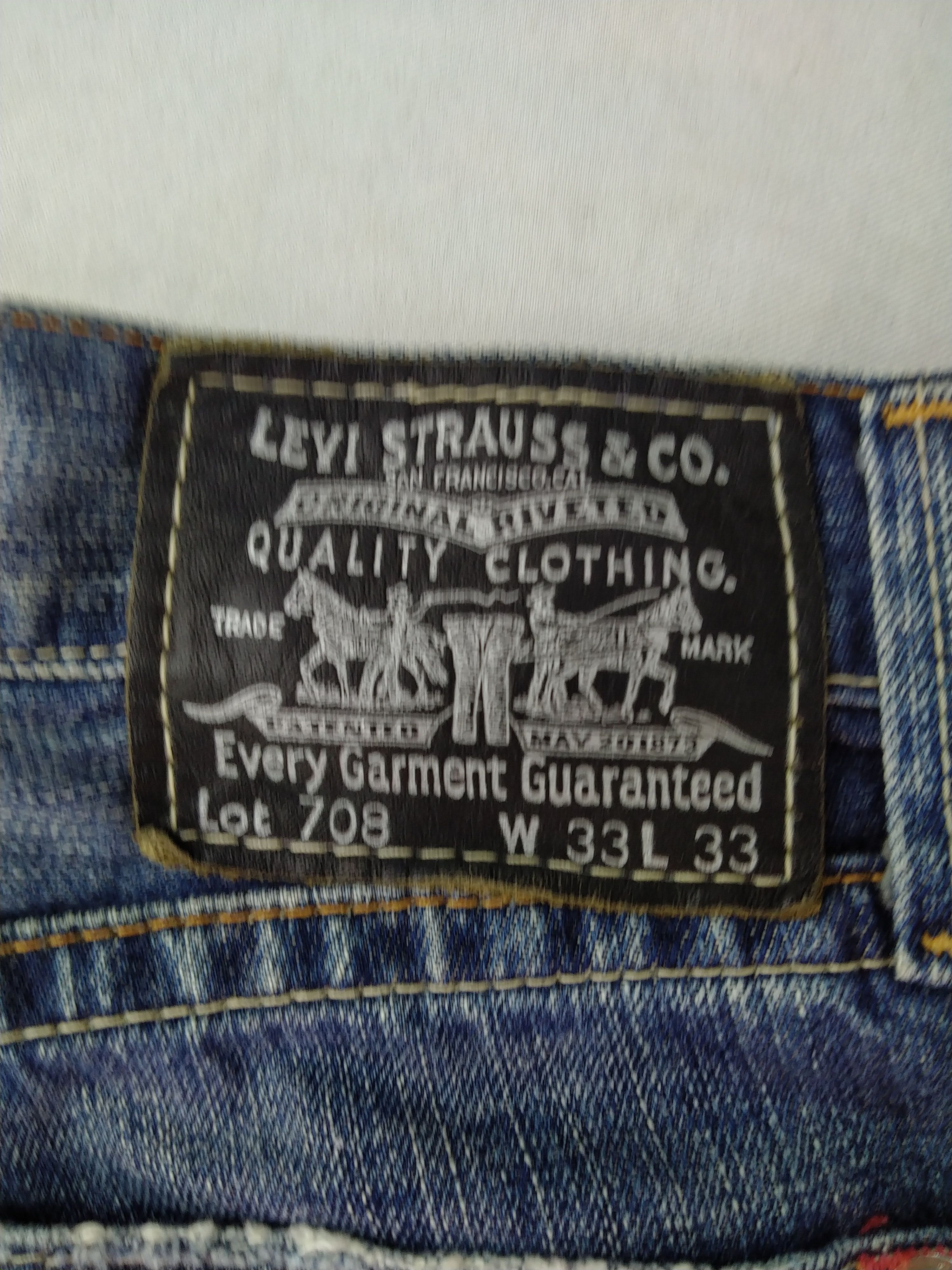 Levi's Distressed Levi's 708 Ripped Denim 34x33.5 -JN143 Size US 34 / EU 50 - 10 Thumbnail