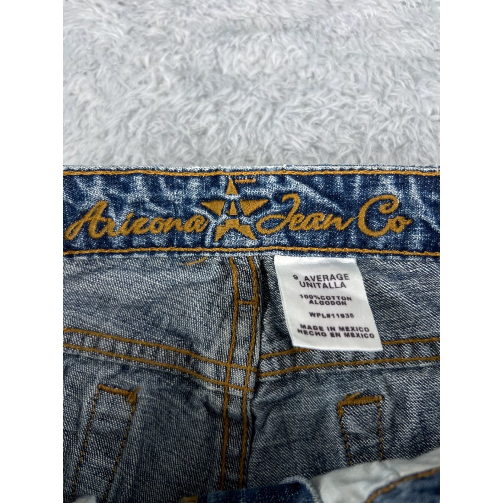 Vintage Arizona Jeans Co Jeans Womens 9 Blue Denim Flared Cotton Blend Mid 29x30 Size 30" / US 8 / IT 44 - 6 Thumbnail