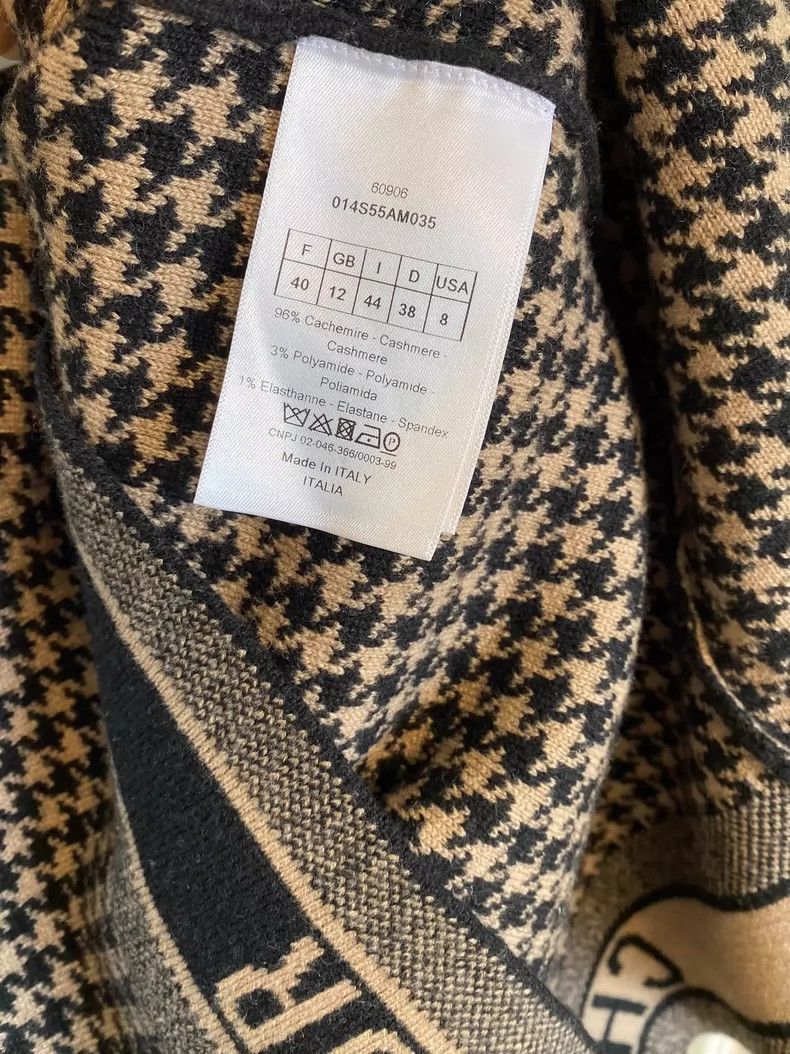 Dior Dior Houndstooth Cashmere Sweater-2506 Size XXS / US 00 / IT 34 - 6 Thumbnail