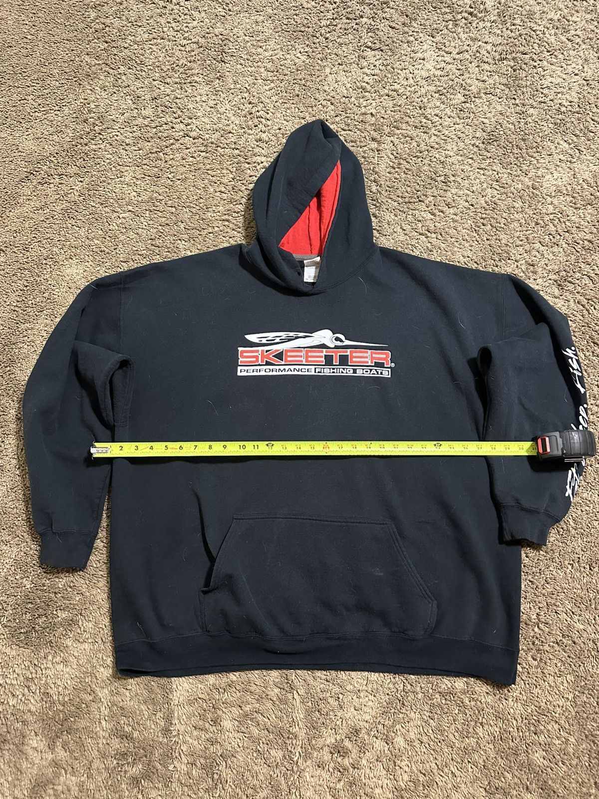 Gildan Vintage Skeeter eat sleep fish hoodie 00s size 3XL Size US XXL / EU 58 / 5 - 5 Thumbnail