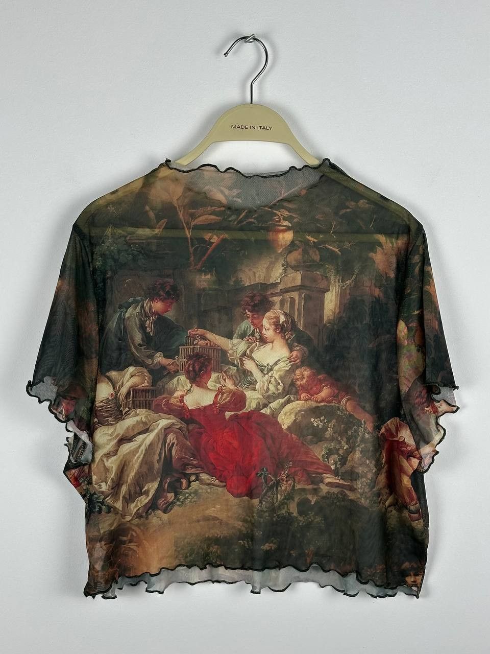 Designer × Japanese Brand Avantgarde Mesh Printed Graphic Renesanse Art Tank Top Size ONE SIZE - 7 Thumbnail