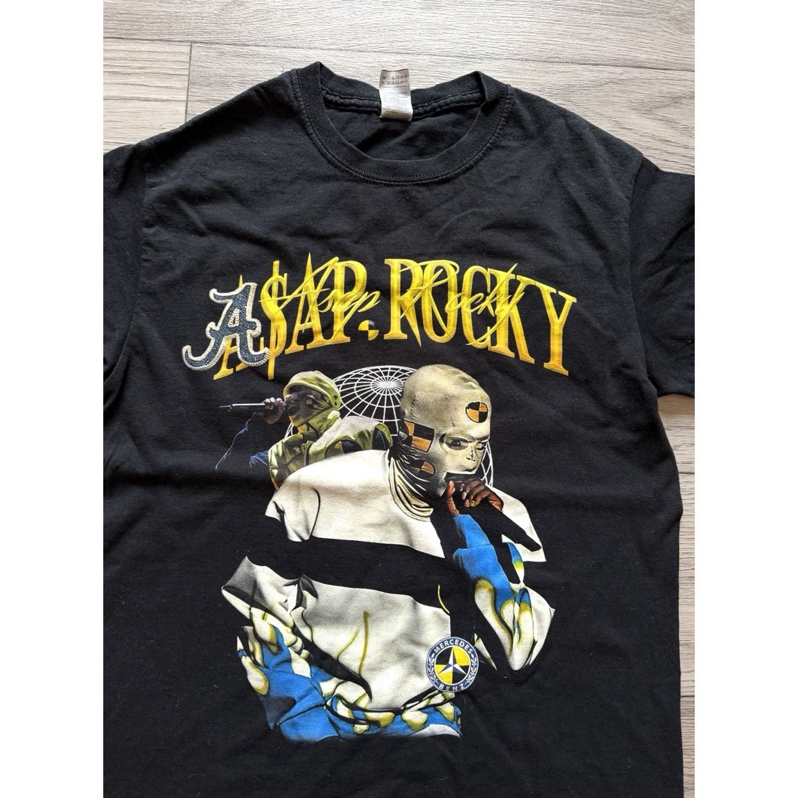 Gildan A ASAP Rocky Mercedes Benz Graphic T Shirt Women S Black Size S / US 4 / IT 40 - 5 Thumbnail