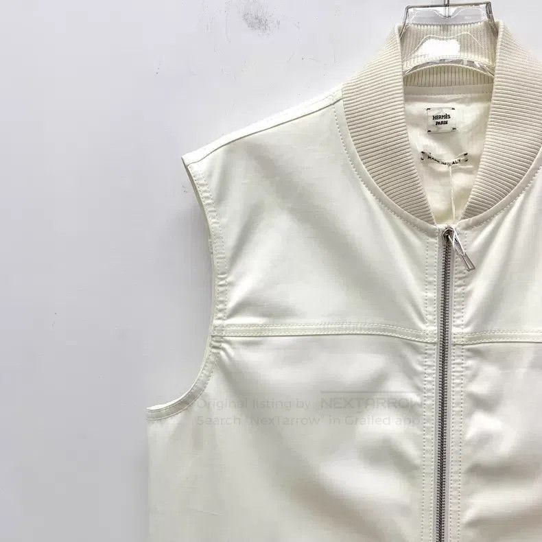 Hermes Hermes White cotton belt waist sleeveless dress Size S / US 4 / IT 40 - 3 Thumbnail
