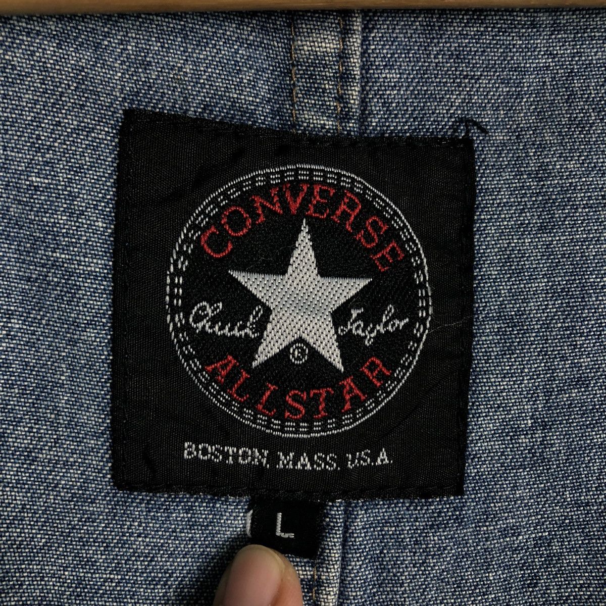 Japanese Brand 🔥Vintage Denim Chore Jacket Converse All Star USA Size US L / EU 52-54 / 3 - 18 Thumbnail