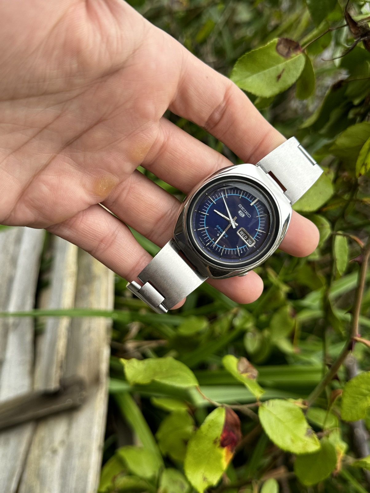 Japanese Brand × Vintage Vintage Seiko 5 sports automatic watch Size 36 - 2 Thumbnail