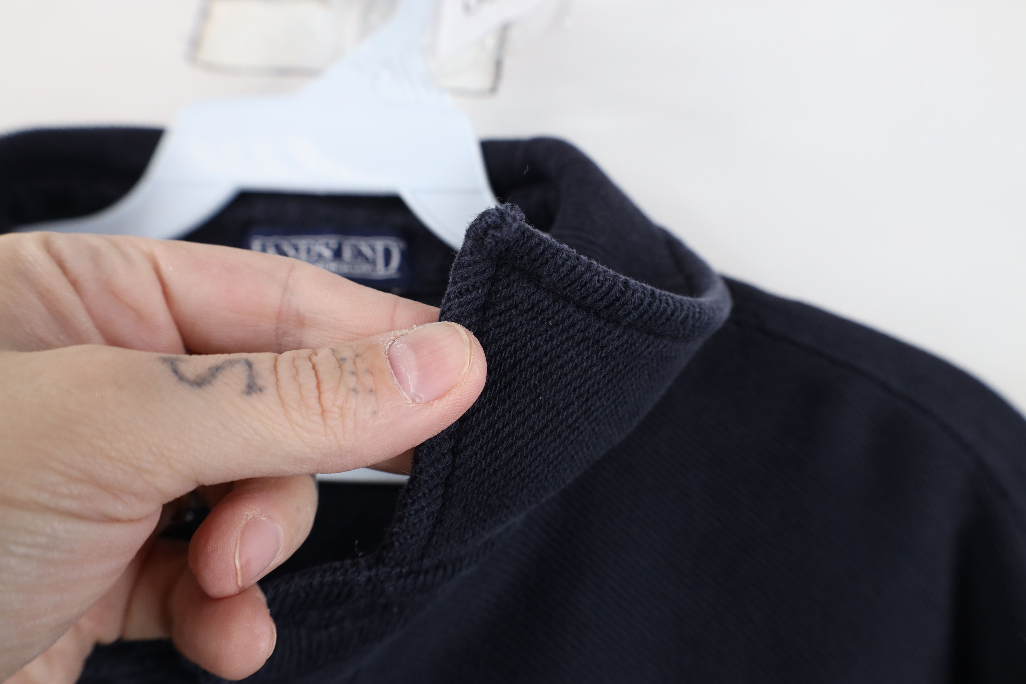 Lands' End Vintage 90s Lands End Heavyweight Long Sleeve Polo Shirt Size US XL / EU 56 / 4 - 5 Thumbnail
