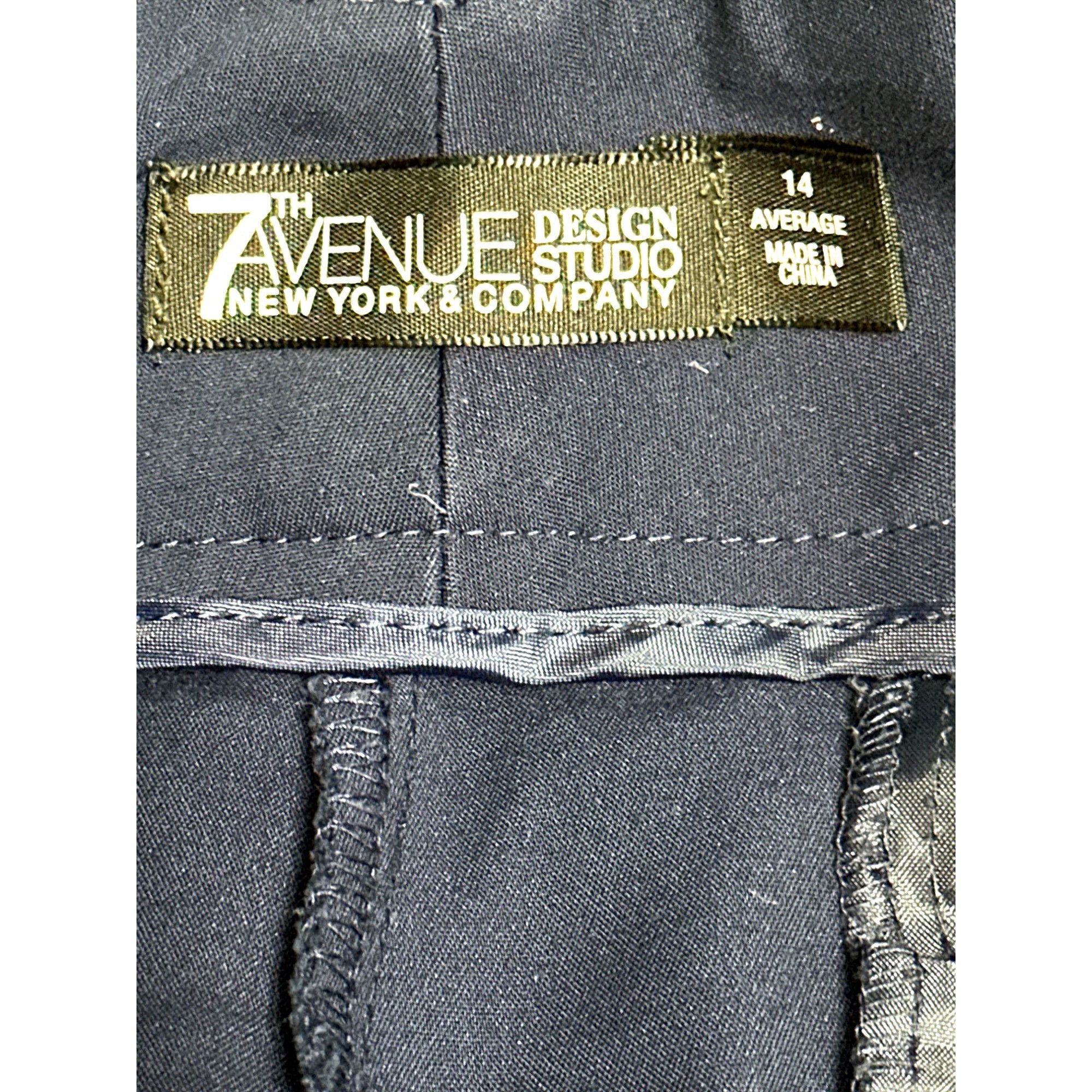 Other 7Th Avenue New York And Company Size 14 Navy Bootcut Pants S Size 36" / US 14 / IT 50 - 5 Thumbnail