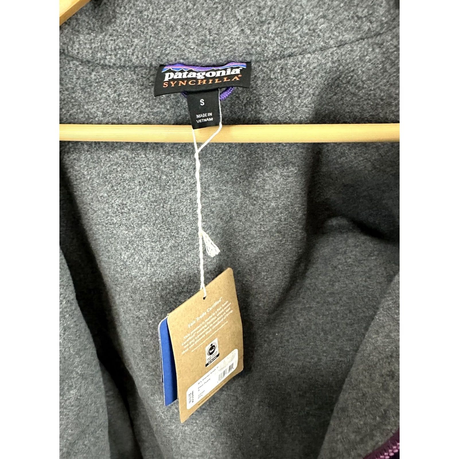 Patagonia VINTAGE NWT Patagonia Women's Shelled Synchilla Piton Purple Bomber Jacket S Size S / US 4 / IT 40 - 5 Thumbnail