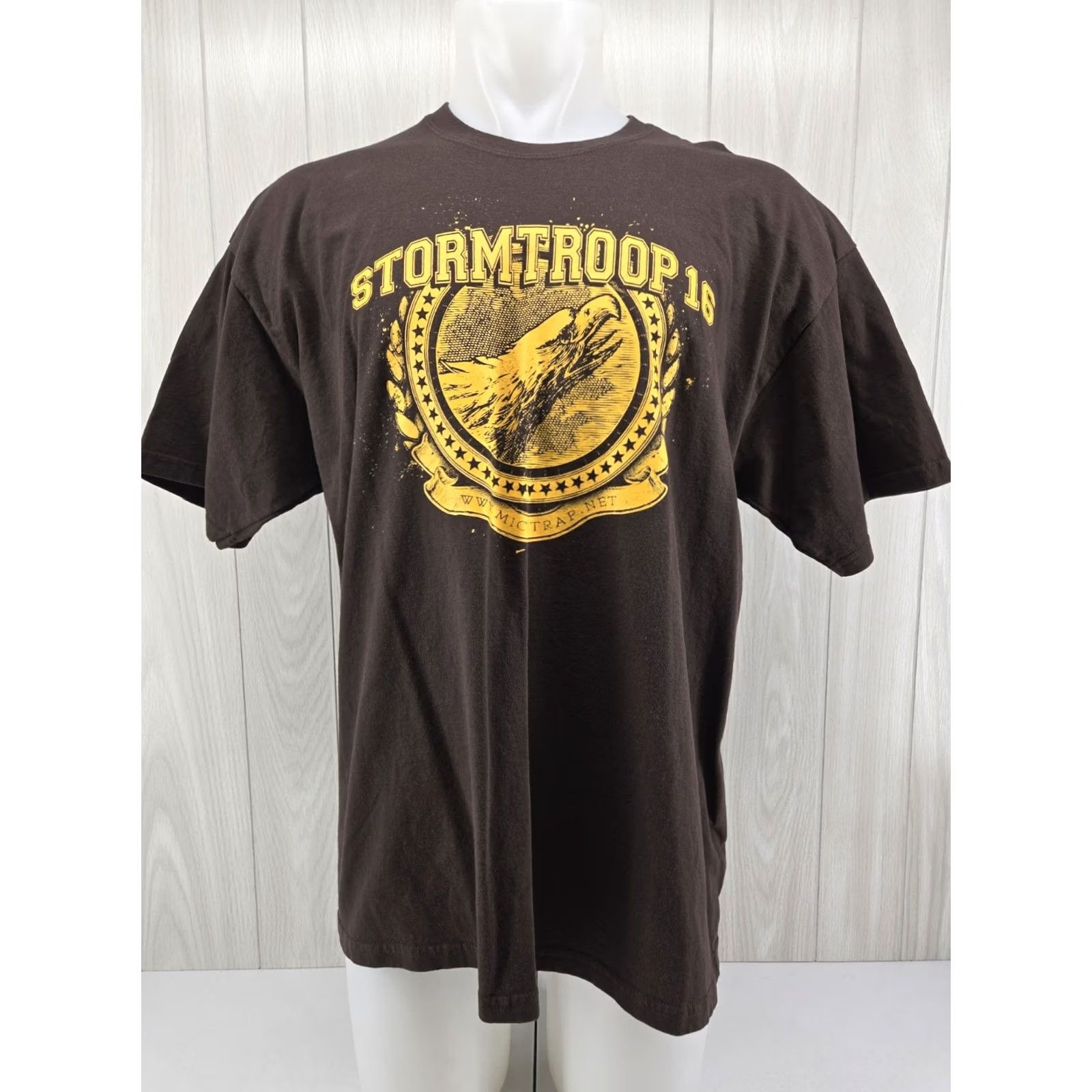 Gildan VINTAGE Gildan Stormtrooper 16 Steel Cage Justice Rare 2000’s Brown T-Shirt XL Mens Cotton Crew Neck Short Sleeve Graphic Print Size US XL / EU 56 / 4 - 2 Thumbnail
