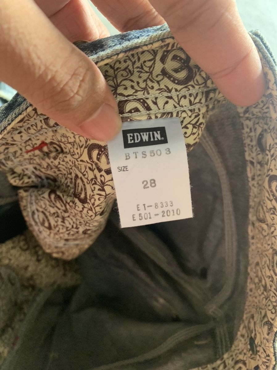 Edwin distressed semi flare edwin 503 blue trip Size US 30 / EU 46 - 7 Thumbnail
