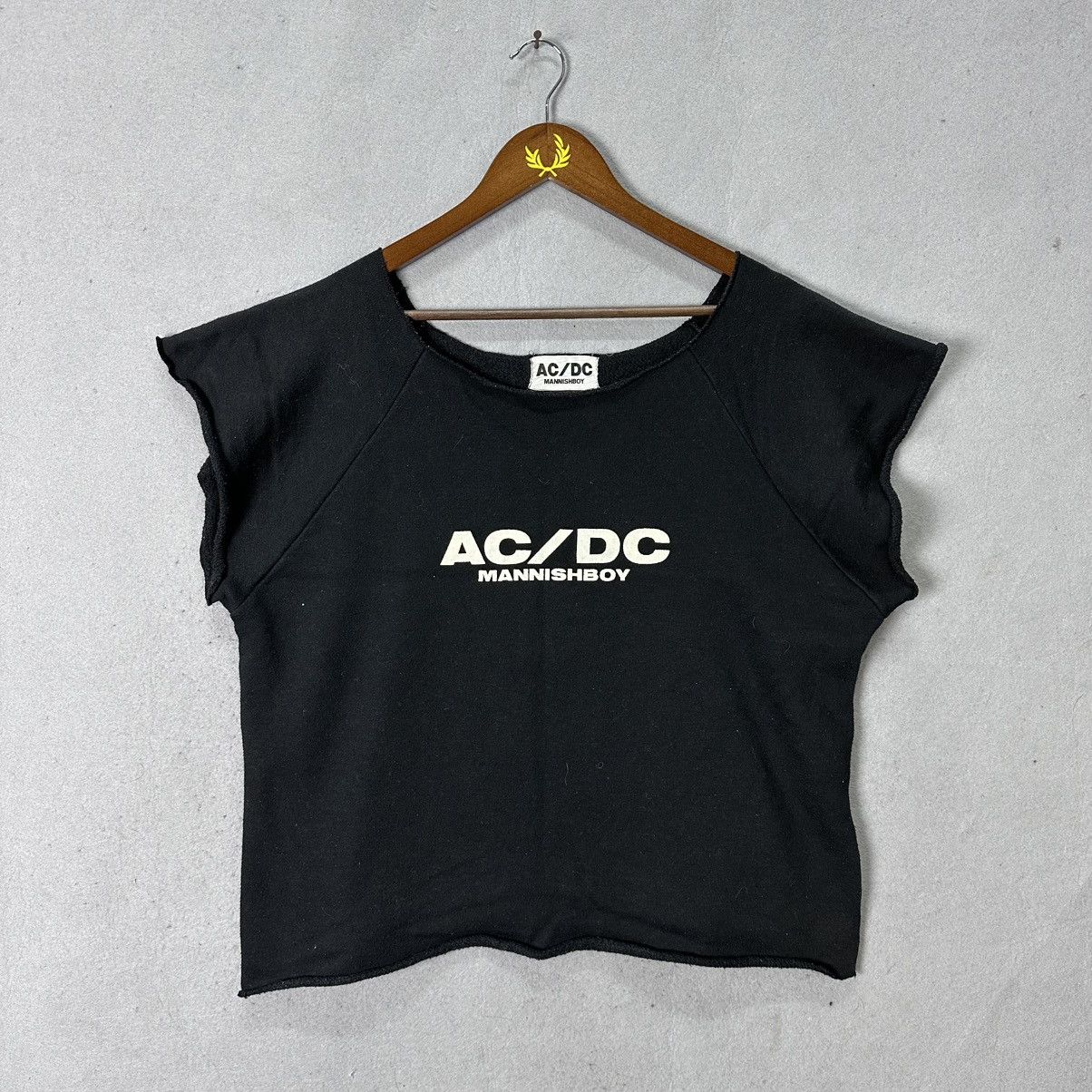 Band Tees AC DC Mannishboy Cropped Tee Black Japan Y2K Rock Band Style Size US M / EU 48-50 / 2 - 1 Thumbnail