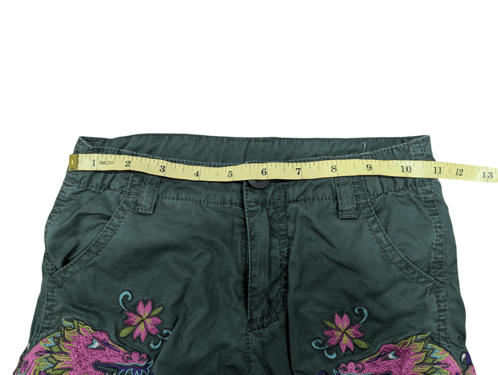 Japanese Brand DRAGON EMBROIDERY SUKAJAN PANTS Size US 26 / EU 42 - 9 Thumbnail