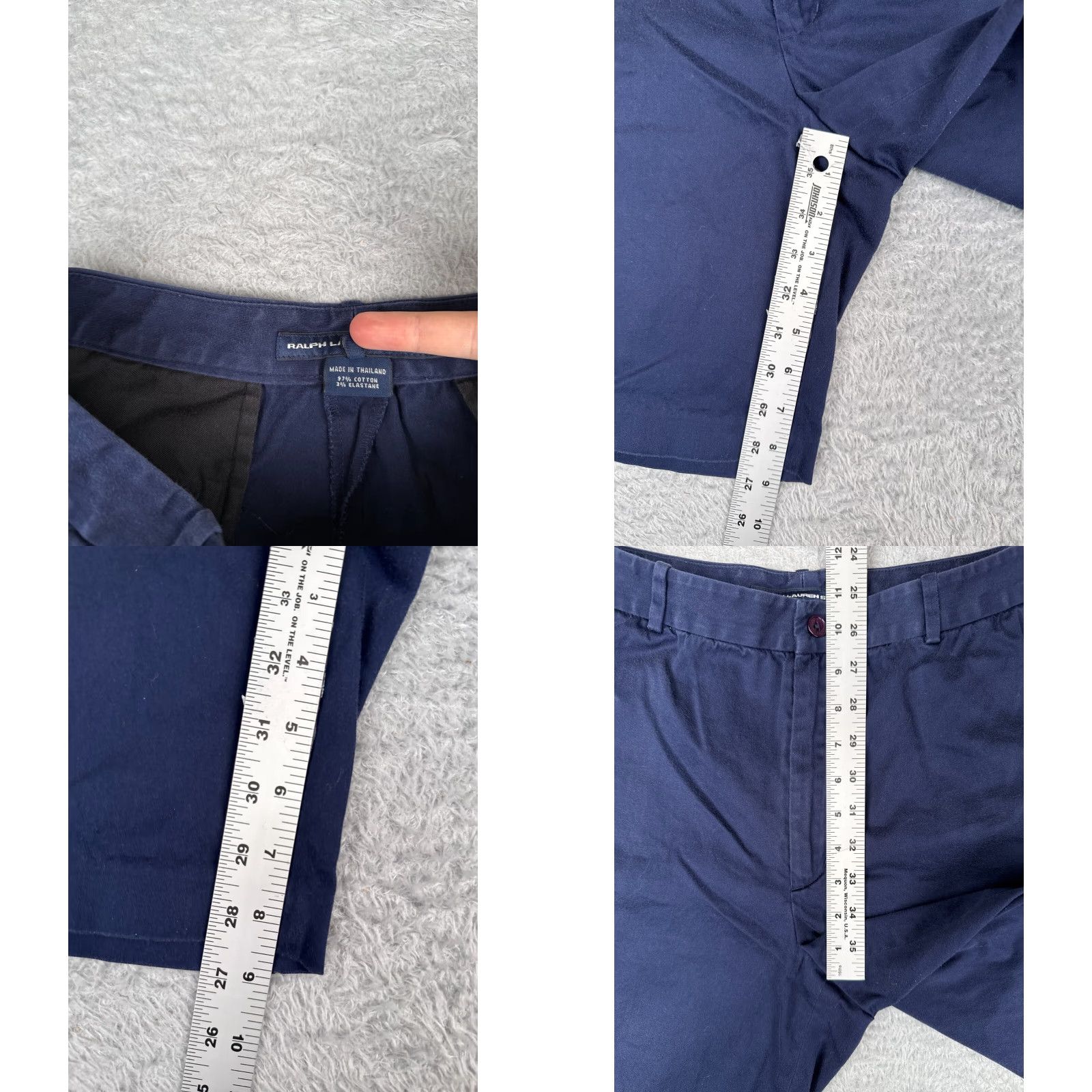 Vintage VINTAGE Polo Sport Ralph Lauren Shorts Women 12 Blue Pleated Cotton Twill 32x9 Size 34" / US 12 / IT 48 - 8 Thumbnail