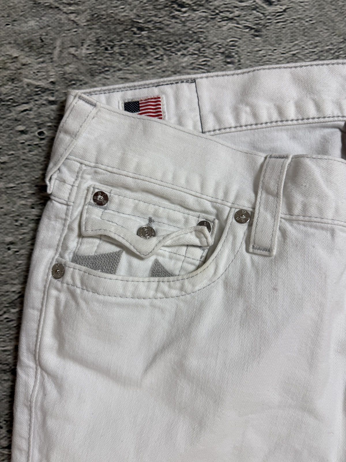 True Religion True Religion vintage white jeans Ricky Size US 36 / EU 52 - 13 Thumbnail