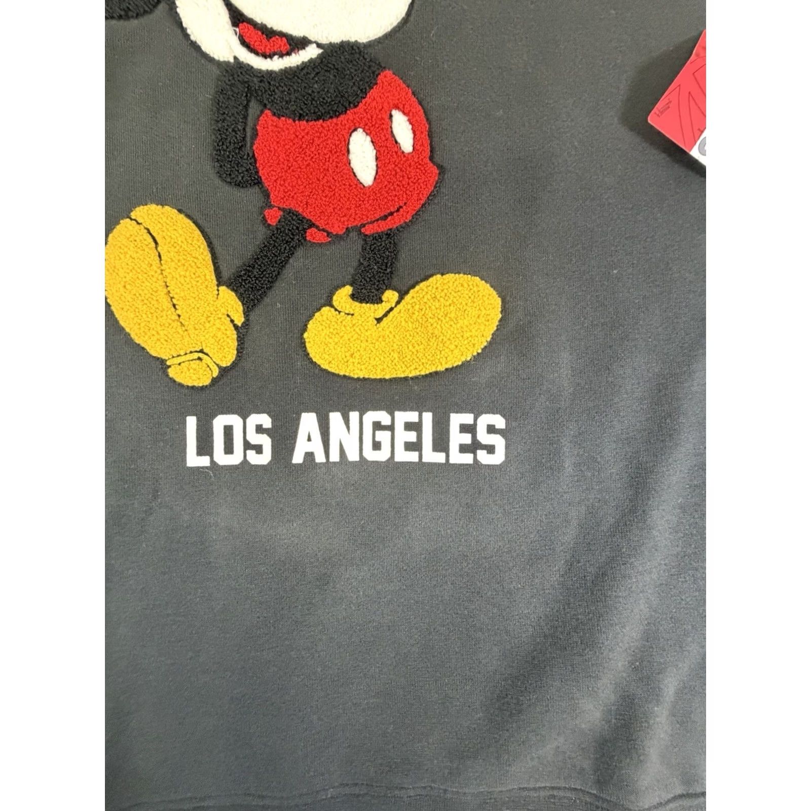 Disney Disney Mickey Mouse Black XL Unisex Sweatshirt Pullover Crew Neck Chenille Embroidered Logo NWT Merchants Los Angeles Graphic Print Cartoon Comics Size US XL / EU 56 / 4 - 2 Thumbnail