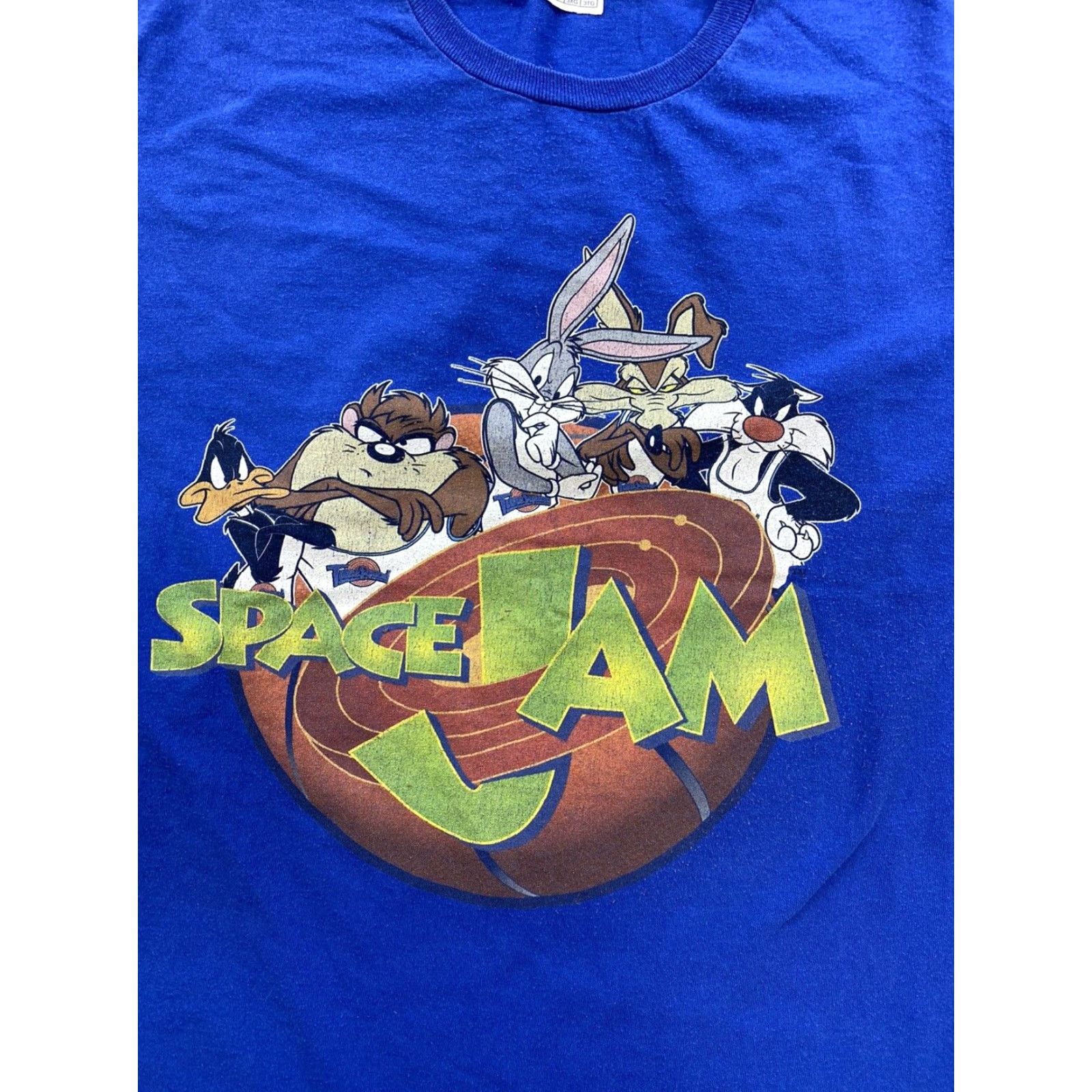 Vintage VINTAGE Space Jam T-Shirt Men’s 3XL Blue Looney Tunes Bugs Bunny Basketball Shirt Mens 3XL Blue Size US XXL / EU 58 / 5 - 2 Thumbnail
