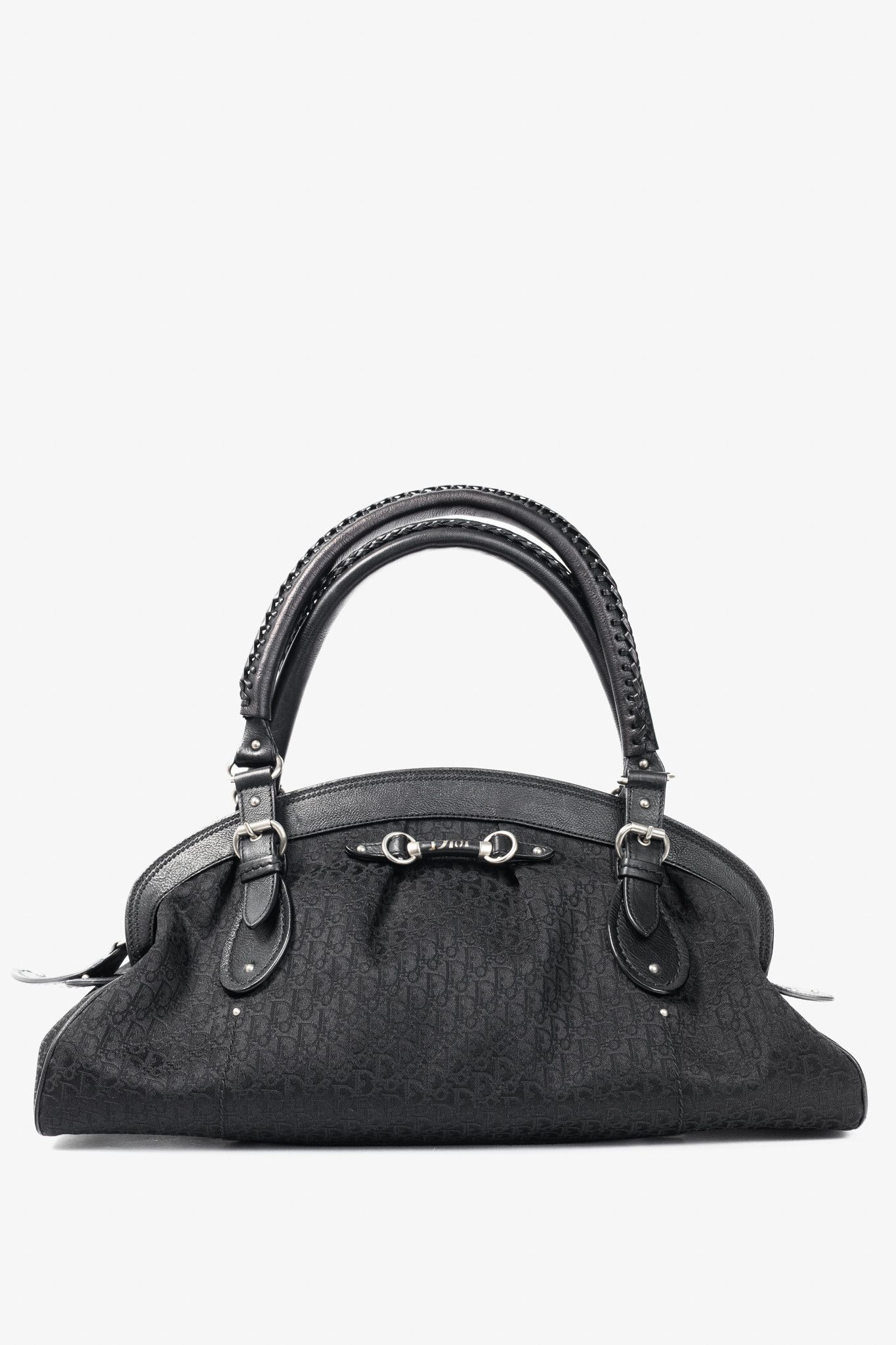 Dior Christian Dior My Dior Black Logo-Jacquard Frame Bag Size ONE SIZE - 1 Thumbnail