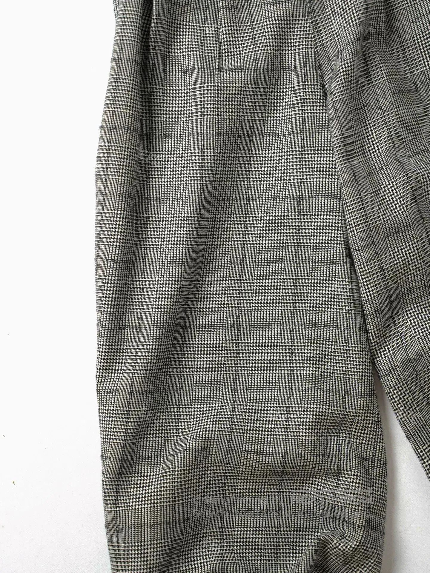 CDG by Comme des Garcons Gray Checkered Wool Wide. Size 26" / US 2 / IT 38 - 5 Thumbnail