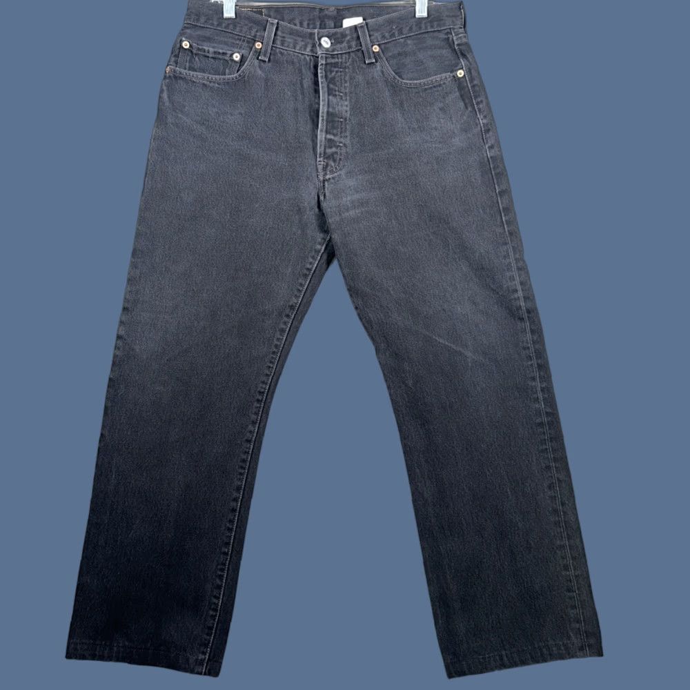 Levi's VINTAGE Levi's 501 Jeans Mens 34x30 Black Denim Button Fly 00501-0660 Regular 5-Pocket Logo Size US 34 / EU 50 - 1 Thumbnail