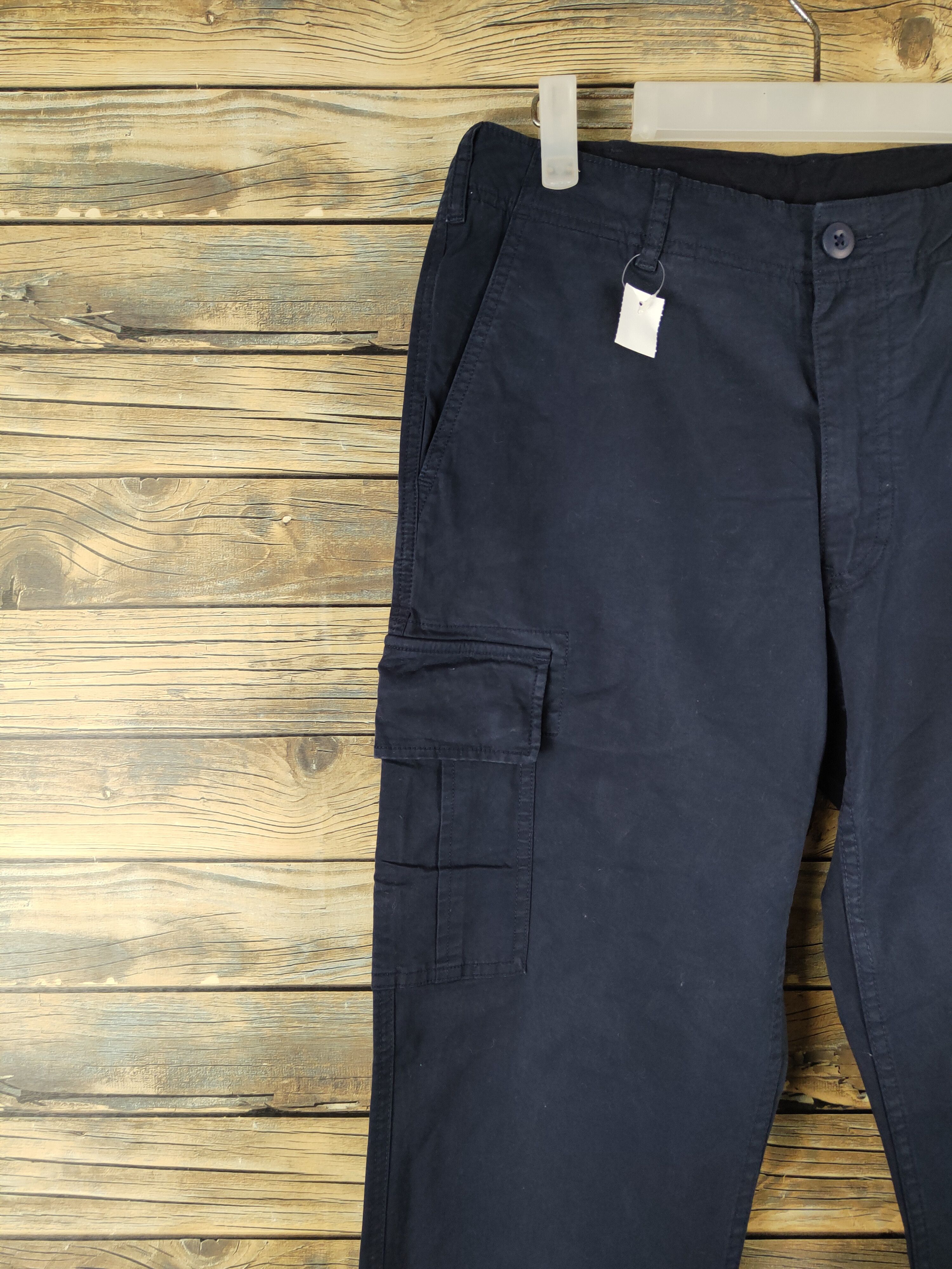 Japanese Brand DL Uniqlo Navy Multipocket Tactical Cargo Pants #1129 Size US 31 - 3 Thumbnail