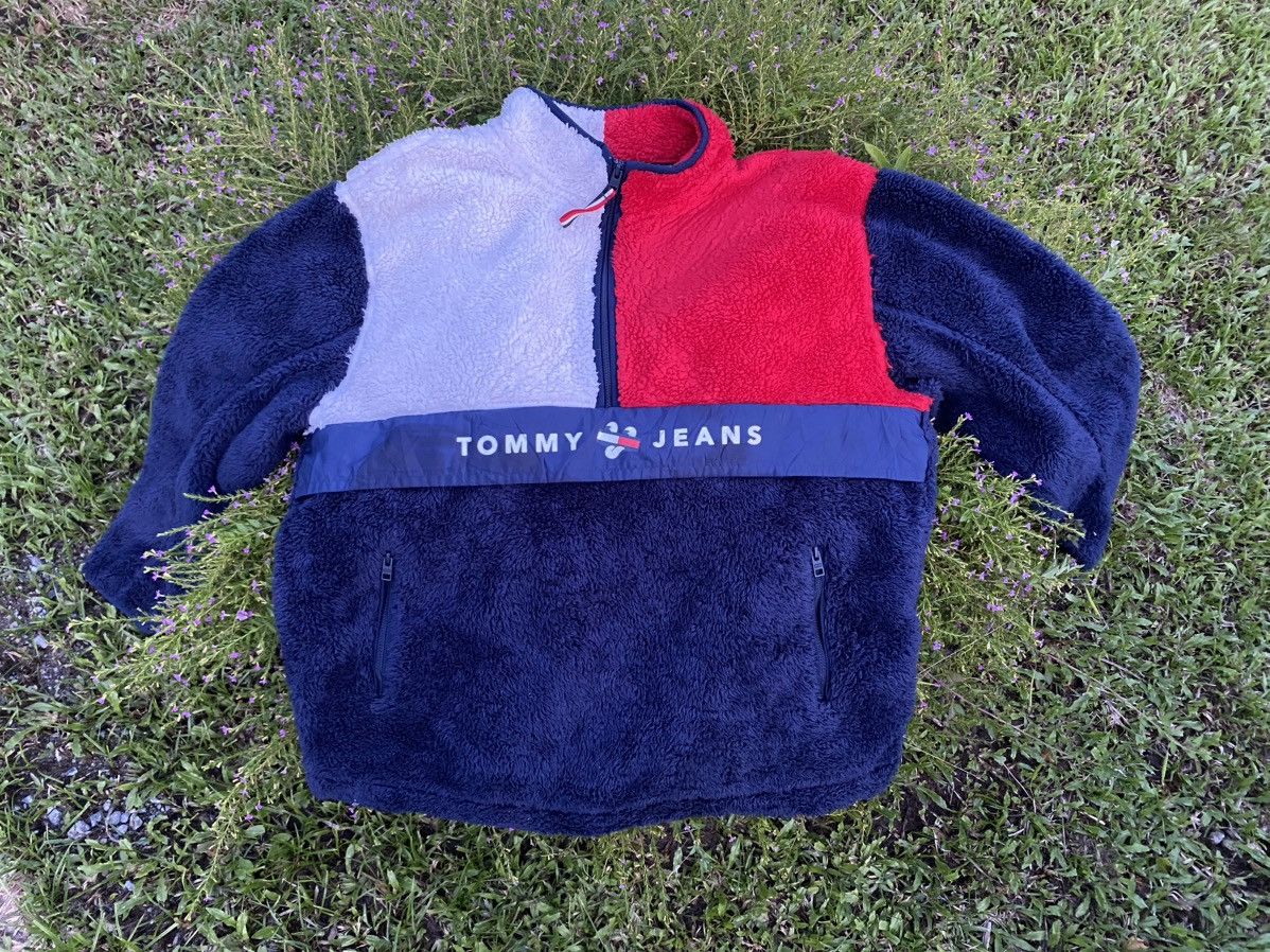 Tommy Hilfiger Tommy Hilfiger Anorak Halfzip Deep Pile Fleece Size US XL / EU 56 / 4 - 3 Thumbnail