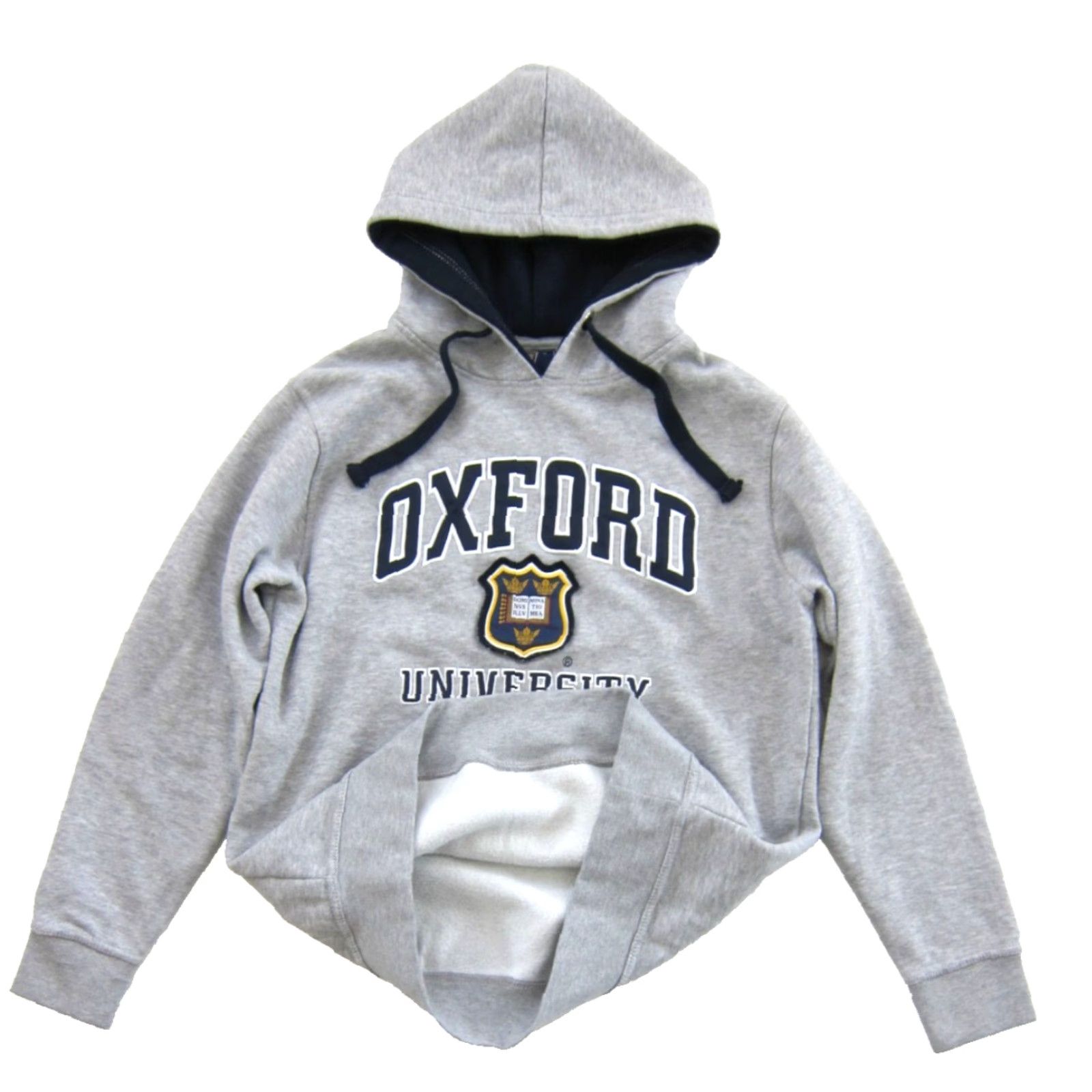 Vintage Official Oxford University Merchandise Sweatshirt Shirt Men L Grey Hooded 80s University Logo Size US L / EU 52-54 / 3 - 5 Thumbnail